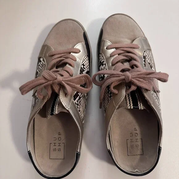 Snake Skin Slide-On Sneakers - Picture 1 of 3